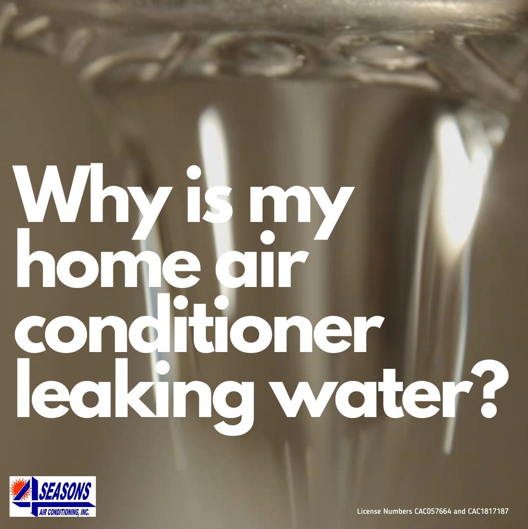 Why is my home AC leaking water?
